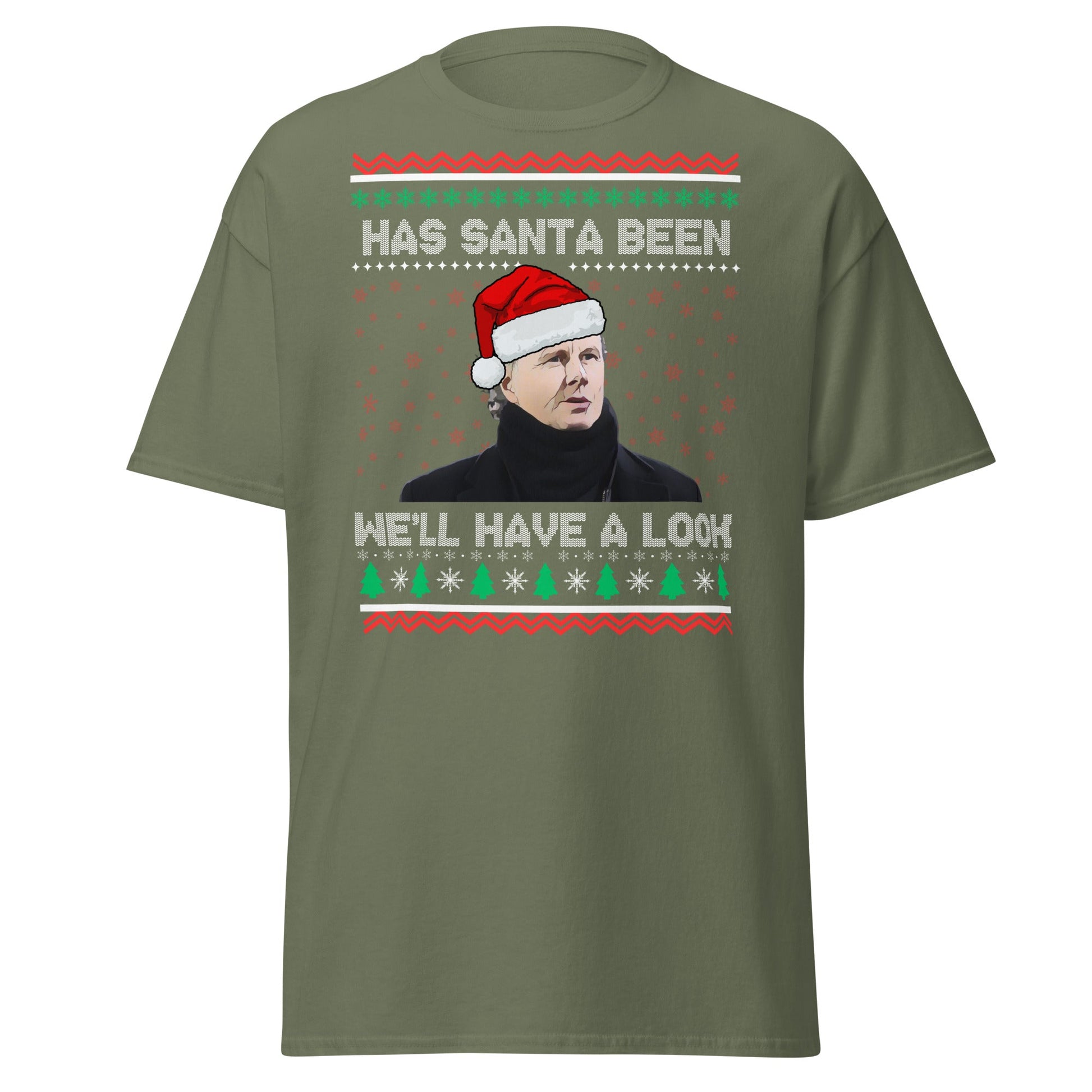 We'll Have a Look Christmas T-Shirt | Funny Holiday Tee - Military Green - T-Shirts Online