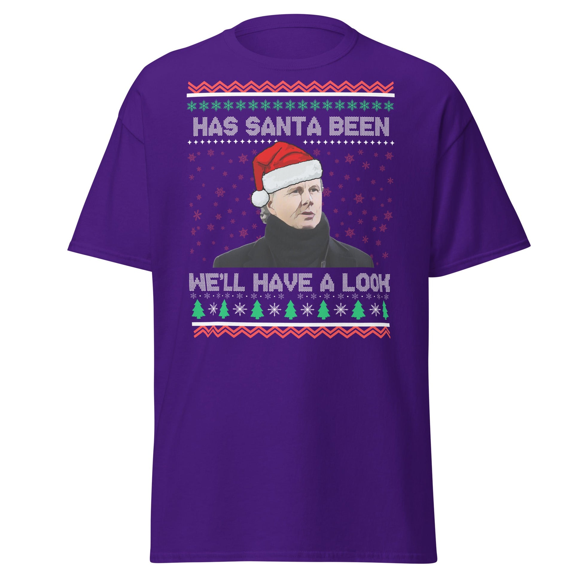 We'll Have a Look Christmas T-Shirt | Funny Holiday Tee - Purple - T-Shirts Online