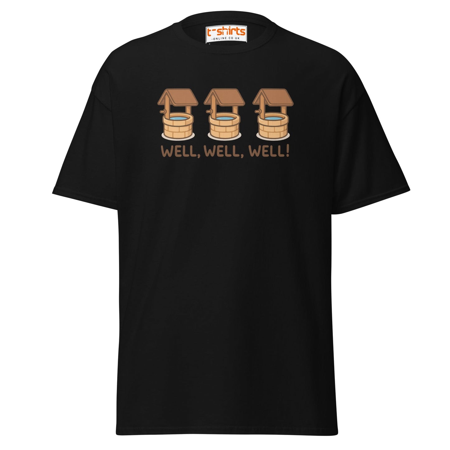 Well, Well, Well! Funny Pun T-Shirt - Black - T-Shirts Online