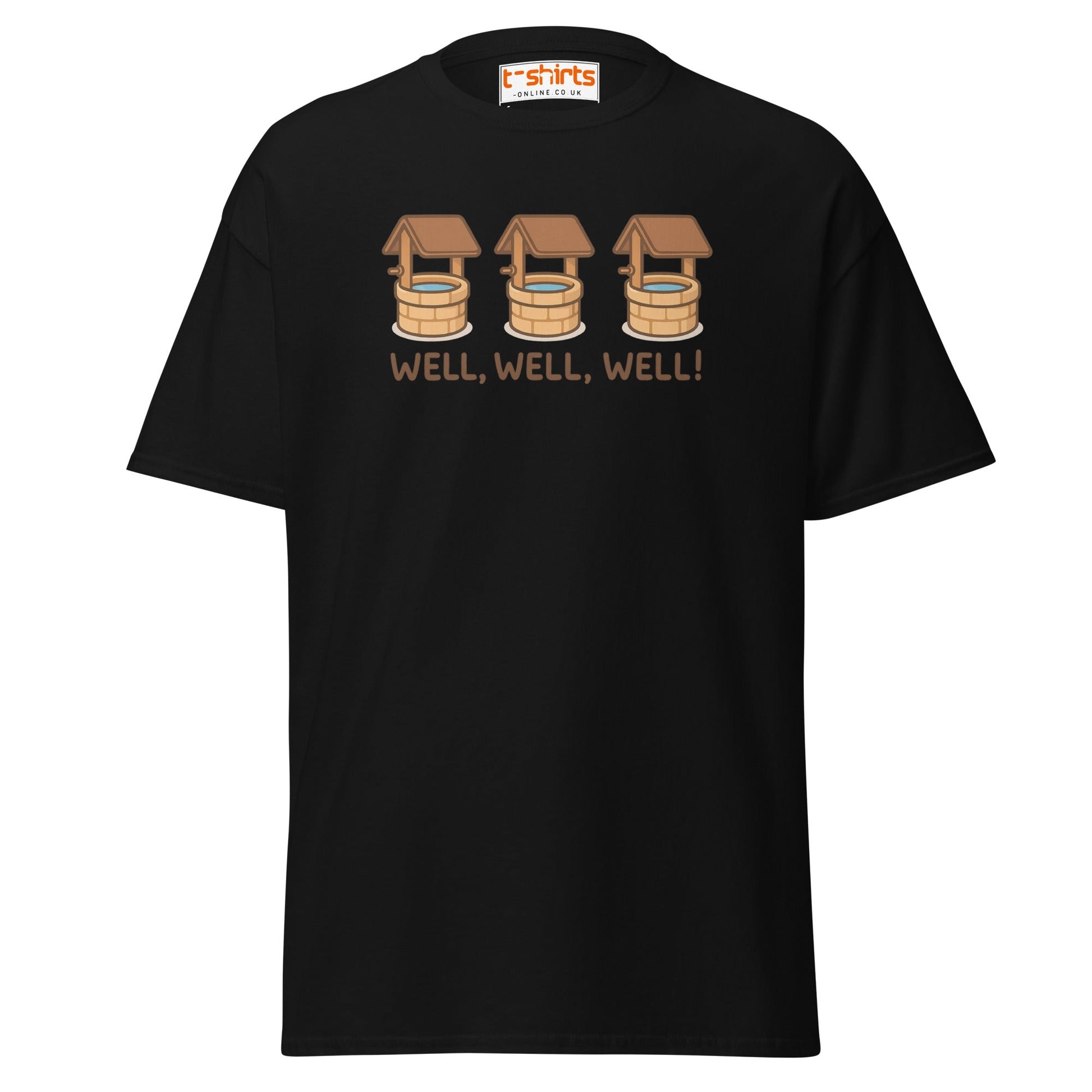 Well, Well, Well! Funny Pun T-Shirt - Black - T-Shirts Online