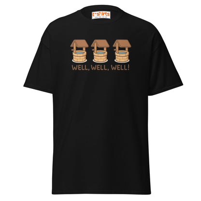 Well, Well, Well! Funny Pun T-Shirt - Black - T-Shirts Online