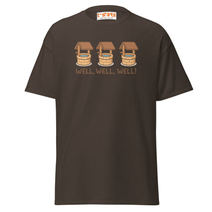 Well, Well, Well! Funny Pun T-Shirt - Dark Chocolate - T-Shirts Online