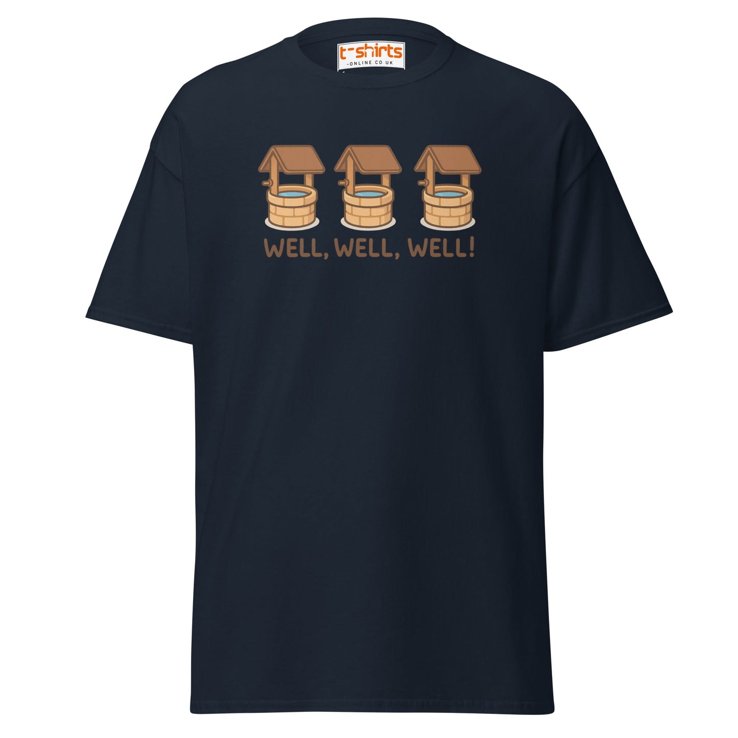 Well, Well, Well! Funny Pun T-Shirt - Navy - T-Shirts Online