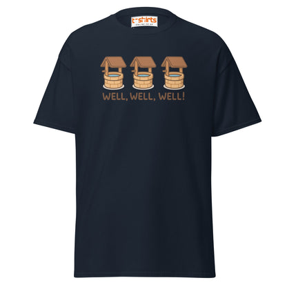 Well, Well, Well! Funny Pun T-Shirt - Navy - T-Shirts Online