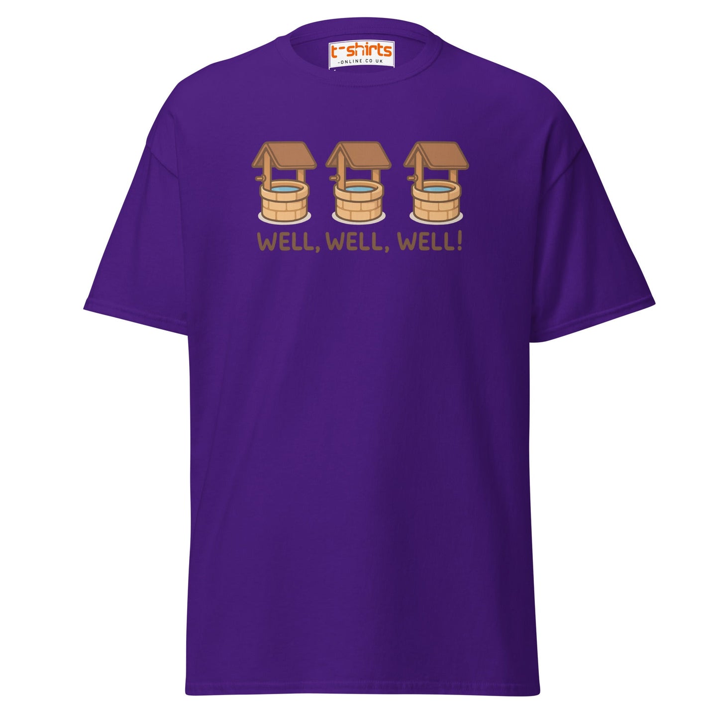 Well, Well, Well! Funny Pun T-Shirt - Purple - T-Shirts Online