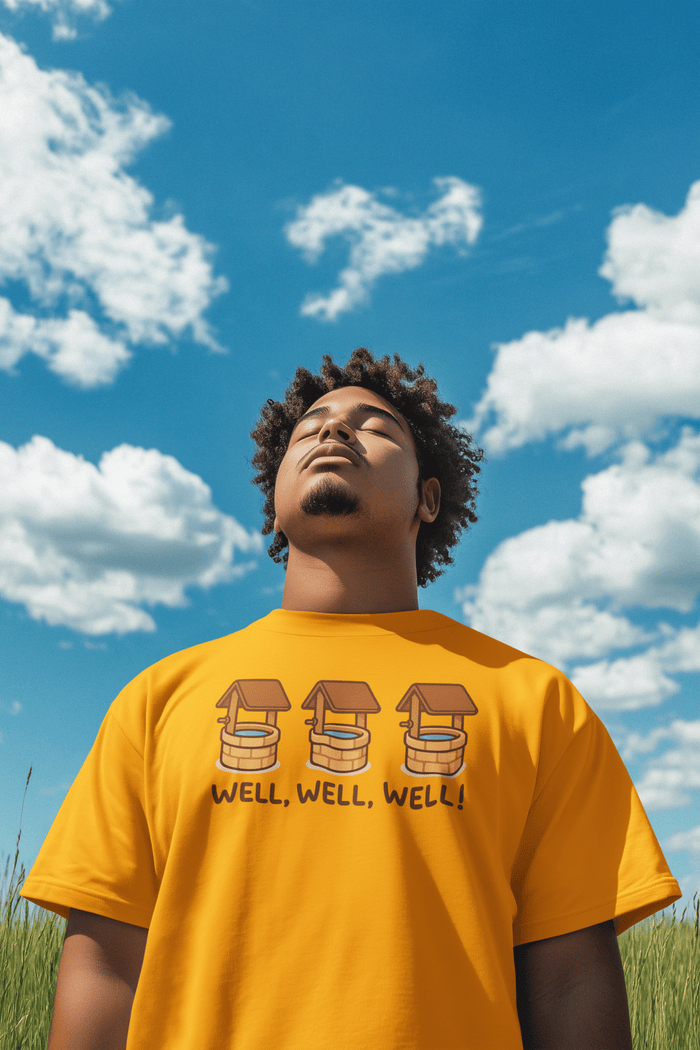 Well, Well, Well! Funny Pun T-Shirt - White - T-Shirts Online