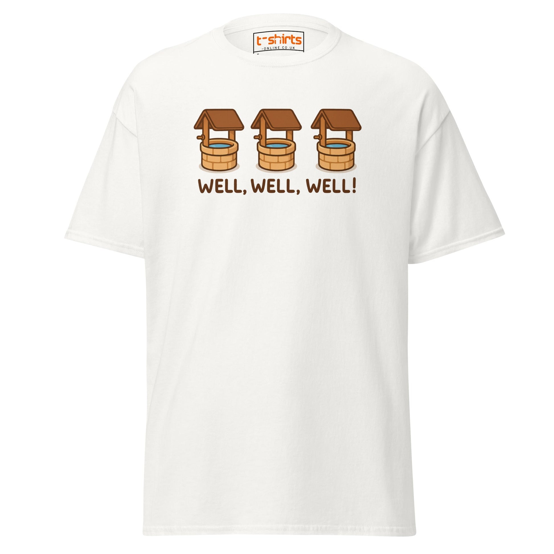Well, Well, Well! Funny Pun T-Shirt - White - T-Shirts Online