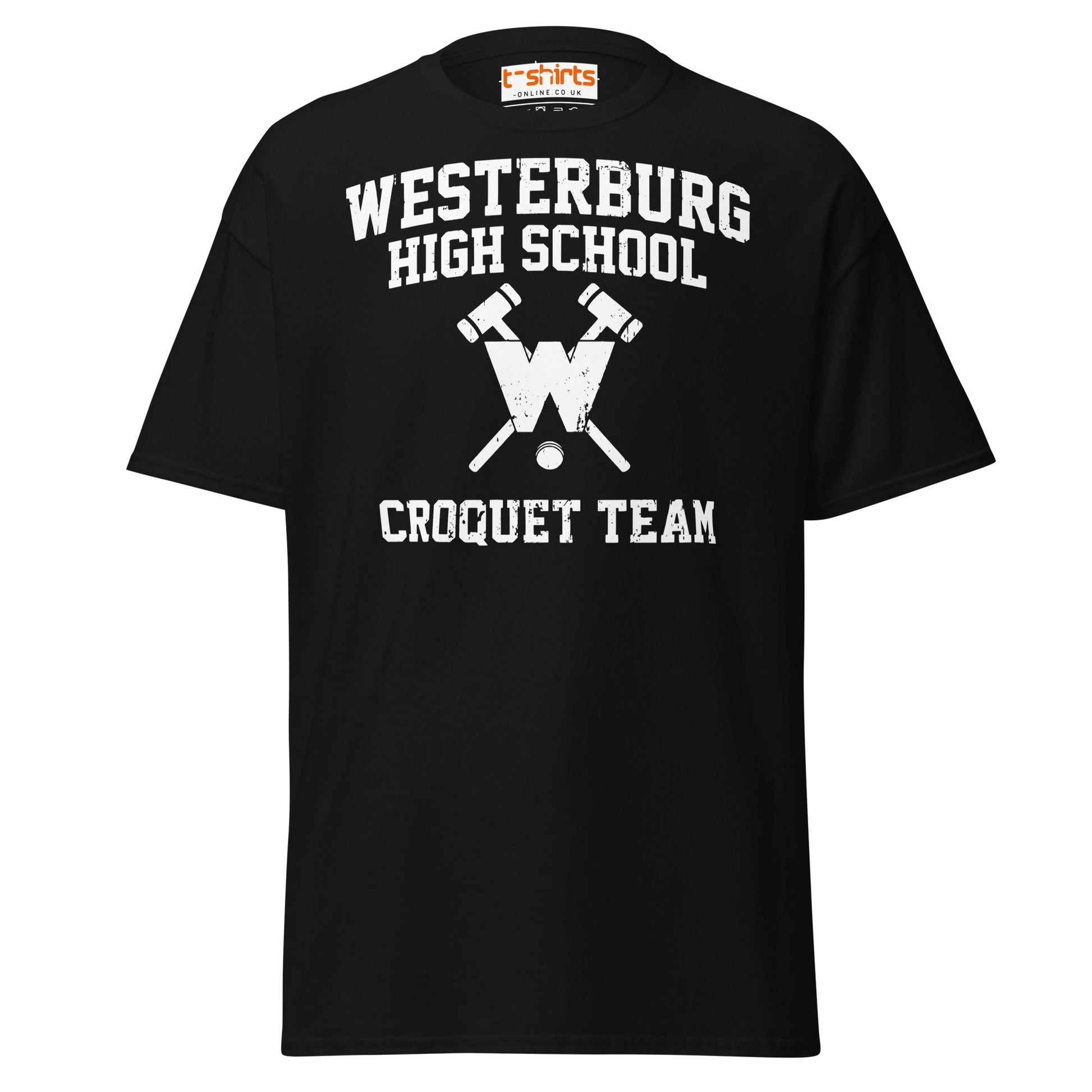 Westerburg High Croquet Team T-Shirt | Retro Movie Tee - Black - T-Shirts Online