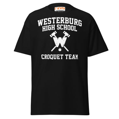 Westerburg High Croquet Team T-Shirt | Retro Movie Tee - Black - T-Shirts Online