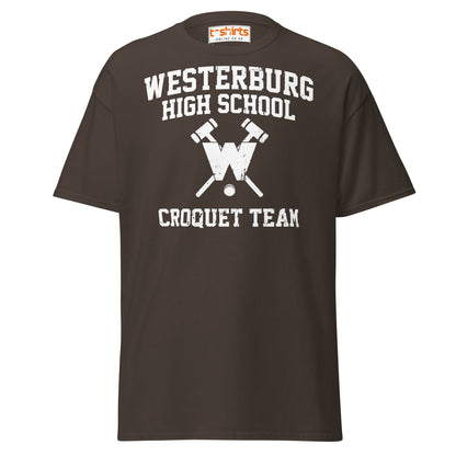 Westerburg High Croquet Team T-Shirt | Retro Movie Tee - Dark Chocolate - T-Shirts Online