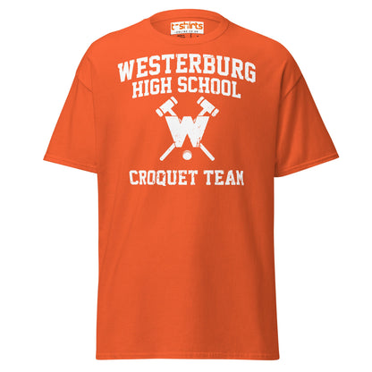 Westerburg High Croquet Team T-Shirt | Retro Movie Tee - Orange - T-Shirts Online