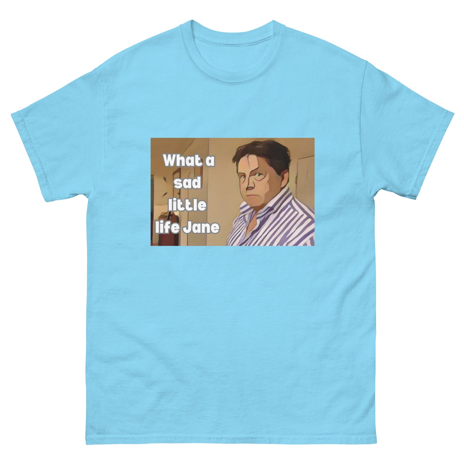 What a Sad Little Life Jane | Classic TV T-Shirt - Sky - T-Shirts Online