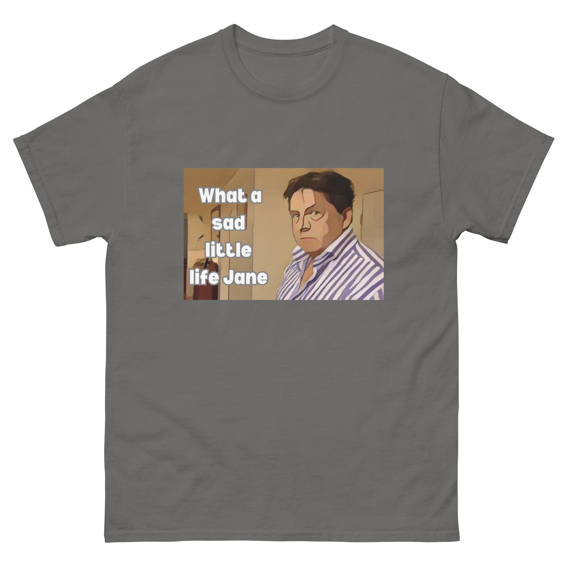 What a Sad Little Life Jane | Classic TV T-Shirt - Charcoal - T-Shirts Online