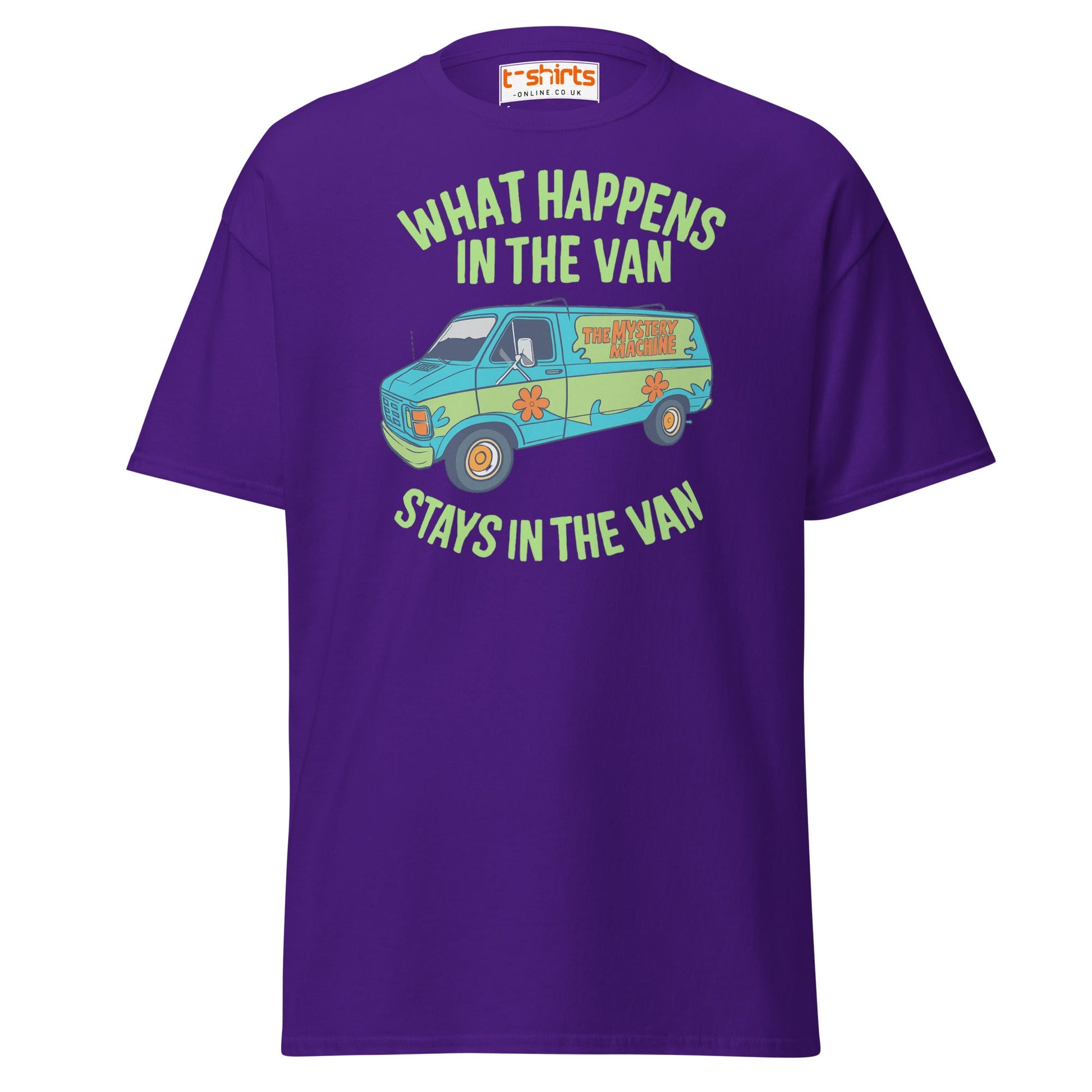 What Happens in the Van T-Shirt – Funny Retro Tee - Purple - T-Shirts Online