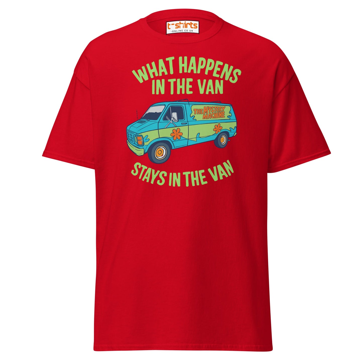 What Happens in the Van T-Shirt – Funny Retro Tee - Red - T-Shirts Online