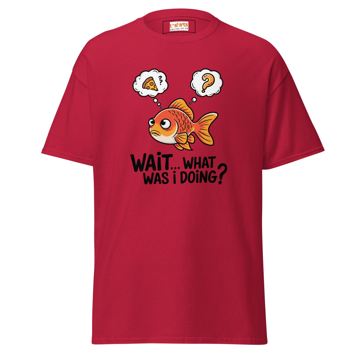 What Was I Doing T-Shirt | Funny Fish Shirt - Cardinal - T-Shirts Online