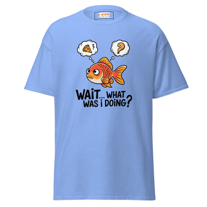 What Was I Doing T-Shirt | Funny Fish Shirt - Carolina Blue - T-Shirts Online