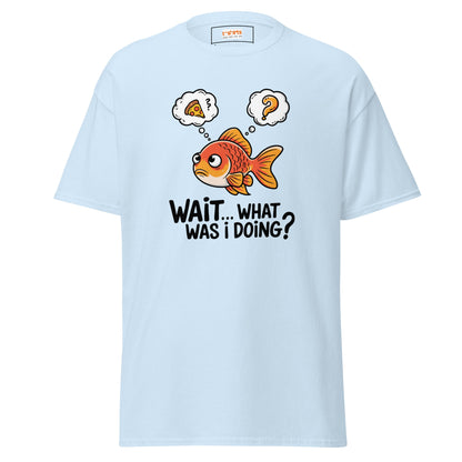 What Was I Doing T-Shirt | Funny Fish Shirt - Light Blue - T-Shirts Online