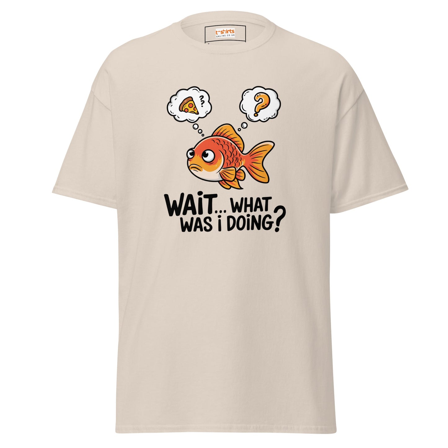 What Was I Doing T-Shirt | Funny Fish Shirt - Natural - T-Shirts Online