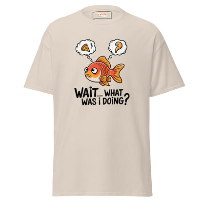 What Was I Doing T-Shirt | Funny Fish Shirt - Natural - T-Shirts Online