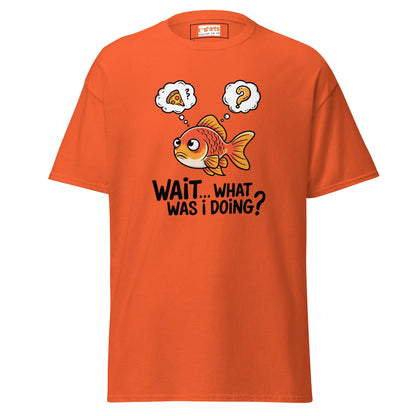 What Was I Doing T-Shirt | Funny Fish Shirt - Orange - T-Shirts Online