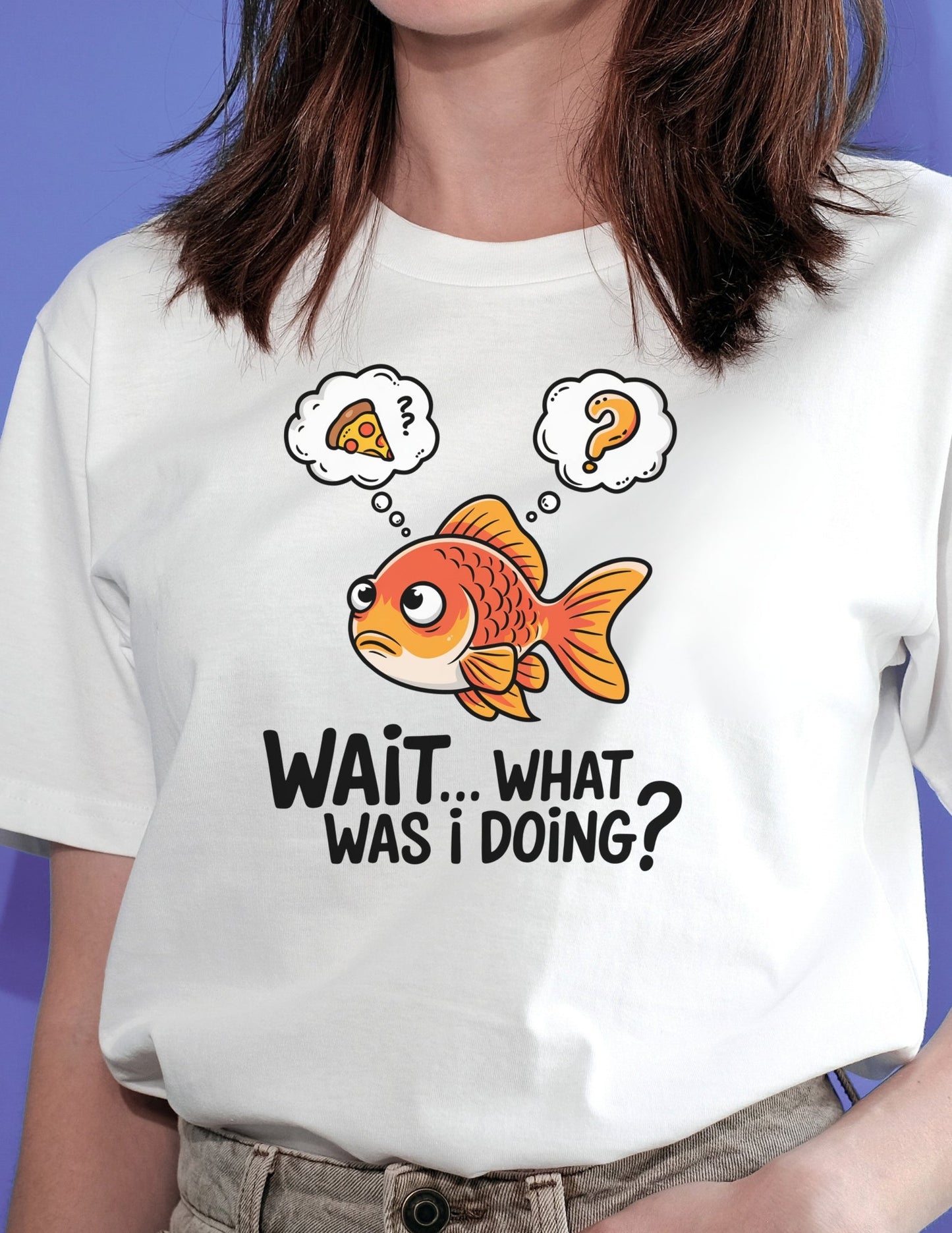 What Was I Doing T-Shirt | Funny Fish Shirt - Red - T-Shirts Online