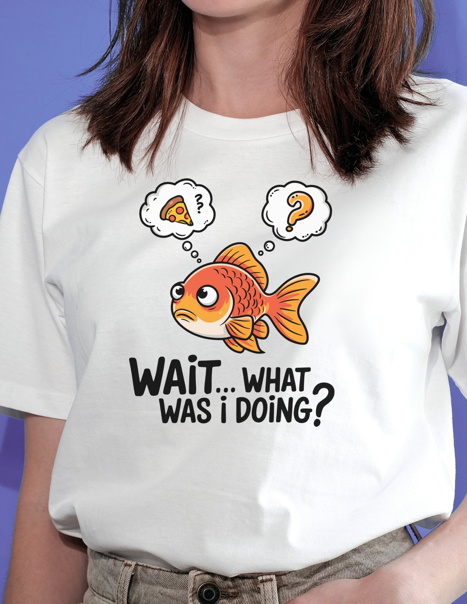 What Was I Doing T-Shirt | Funny Fish Shirt - Red - T-Shirts Online