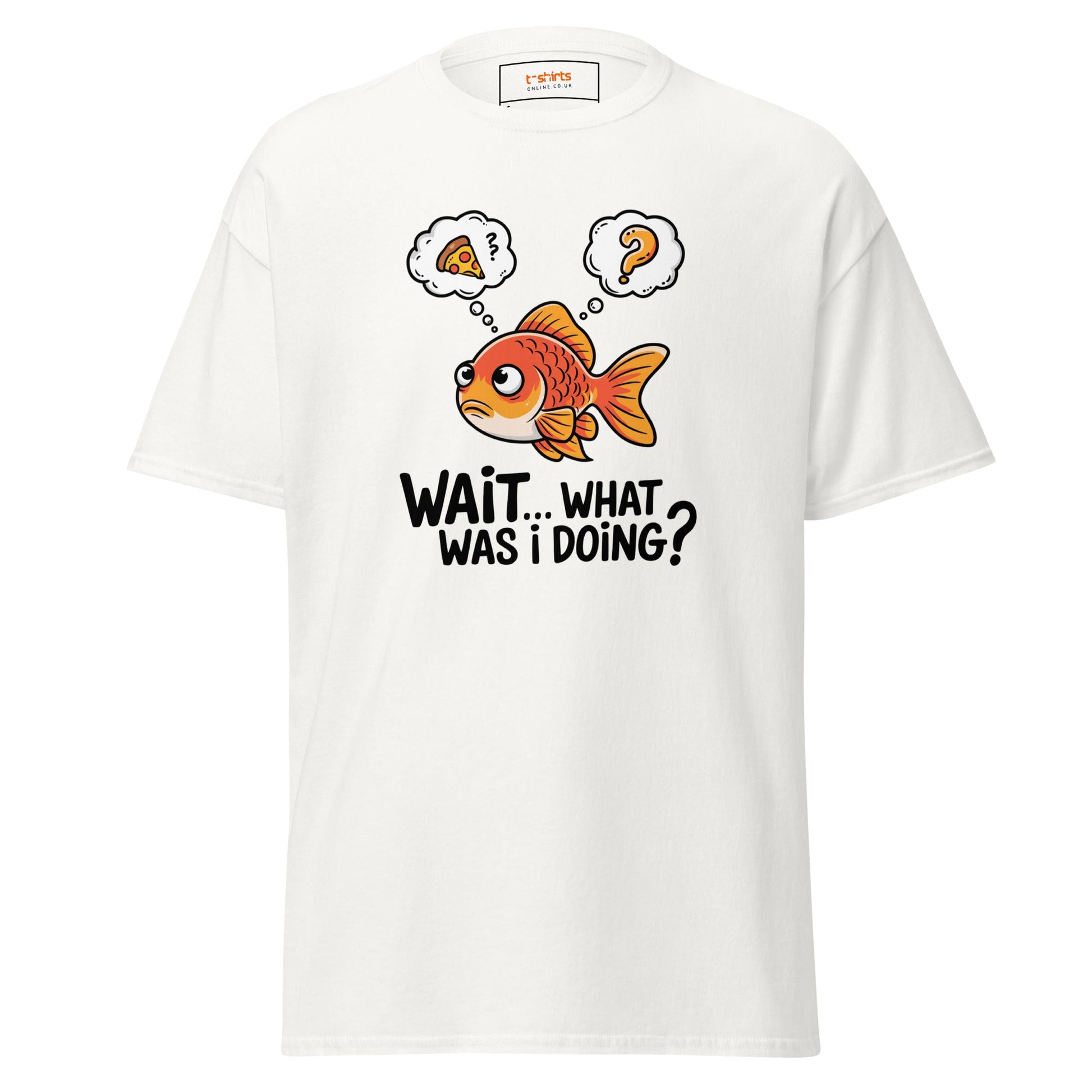 What Was I Doing T-Shirt | Funny Fish Shirt - White - T-Shirts Online