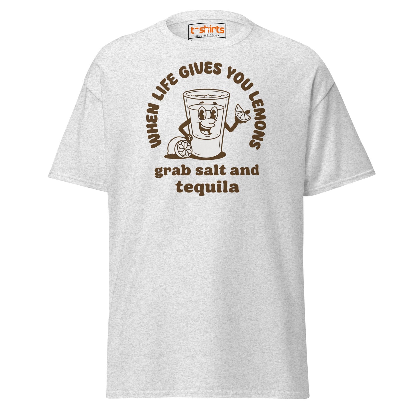 When Life Gives You Lemons Tequila T-Shirt - Ash - T-Shirts Online
