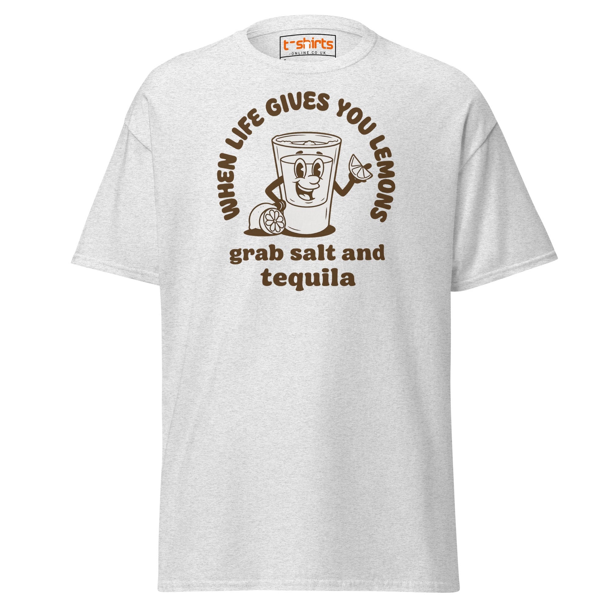 When Life Gives You Lemons Tequila T-Shirt - Ash - T-Shirts Online