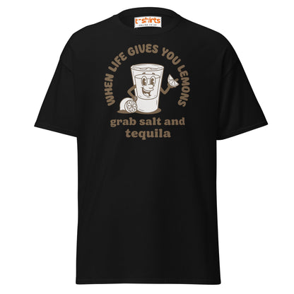 When Life Gives You Lemons Tequila T-Shirt - Black - T-Shirts Online