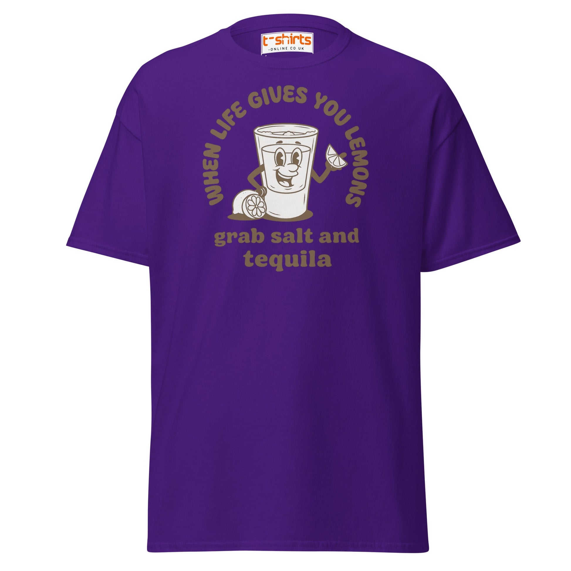 When Life Gives You Lemons Tequila T-Shirt - Purple - T-Shirts Online
