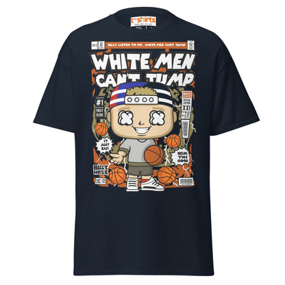 White Men Can’t Jump T-Shirt | Billy Hoyle Parody Tee - Navy - T-Shirts Online