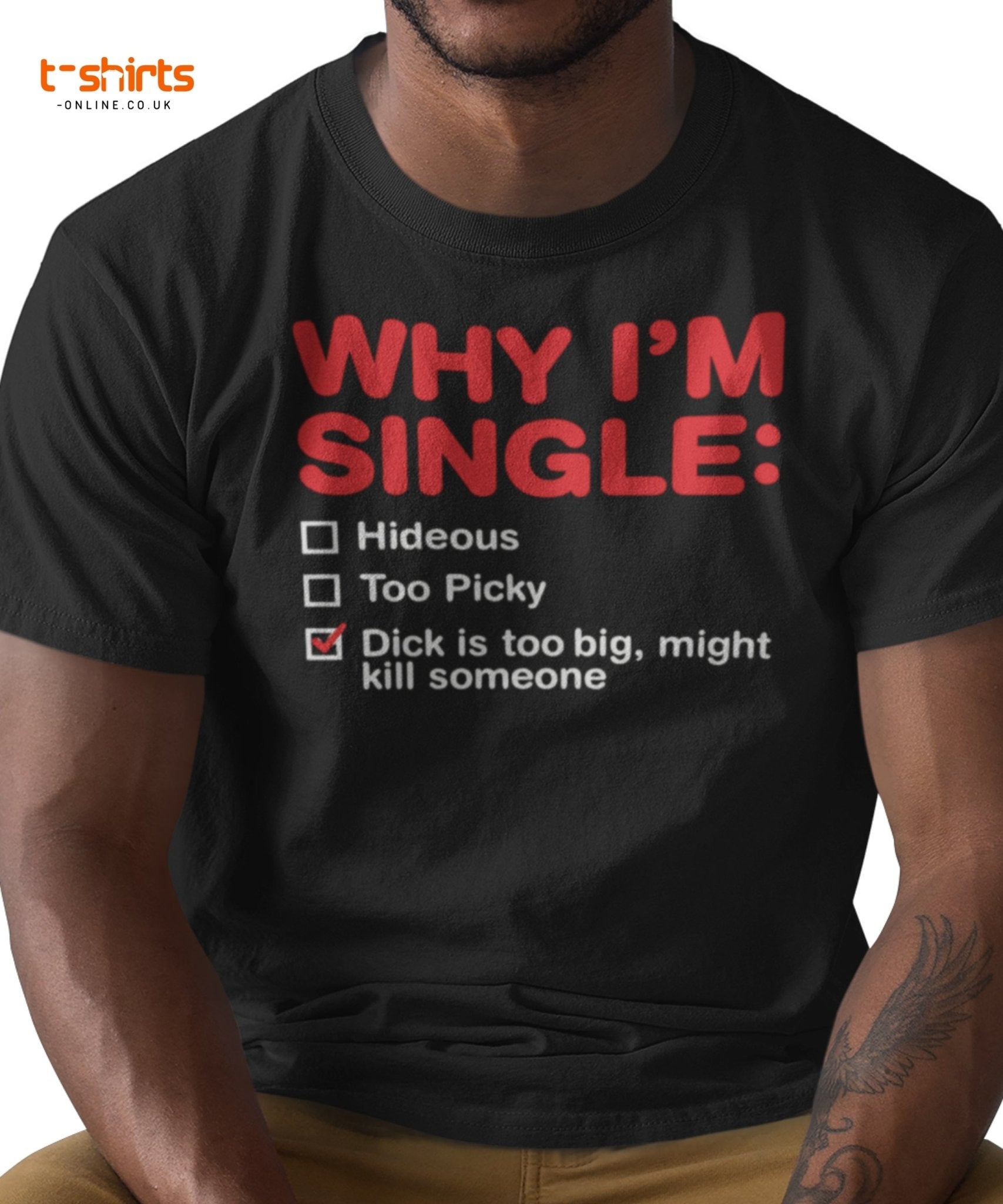 Why I’m Single T-Shirt – Funny Adult Humor Checklist Tee - Maroon - T-Shirts Online