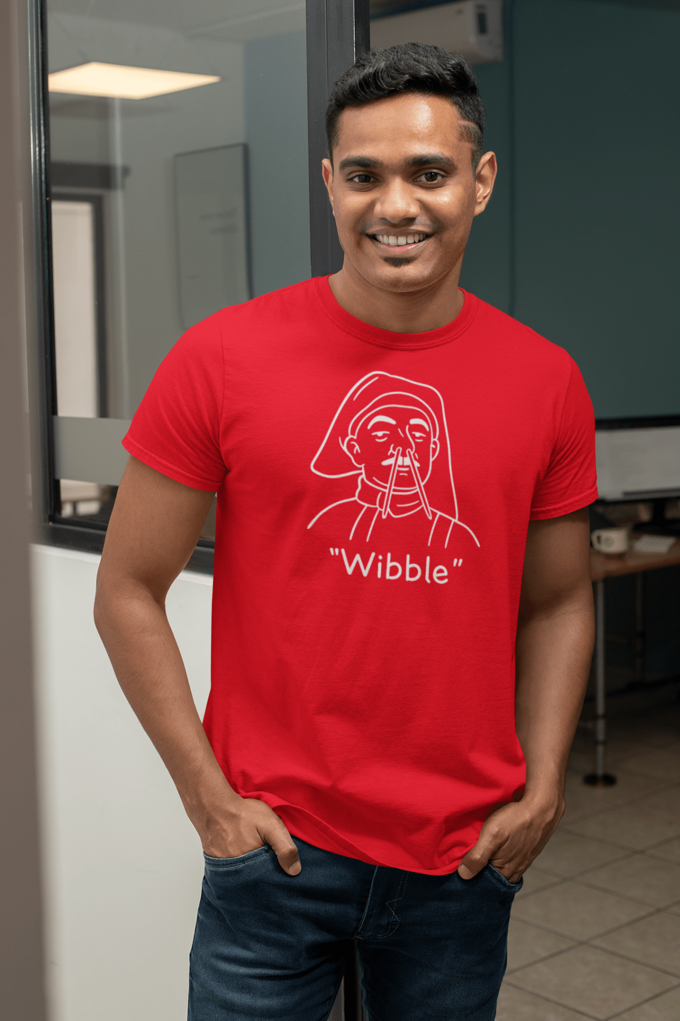 "Wibble" T-Shirt | TV Comedy T-Shirt - Black - T-Shirts Online