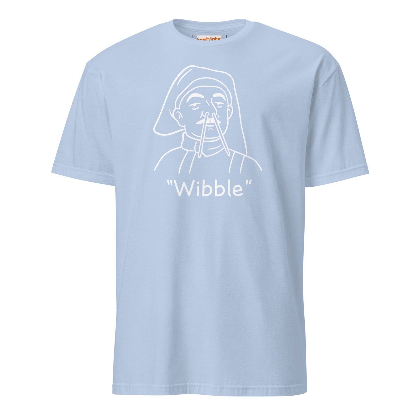 "Wibble" T-Shirt | TV Comedy T-Shirt - Light Blue - T-Shirts Online