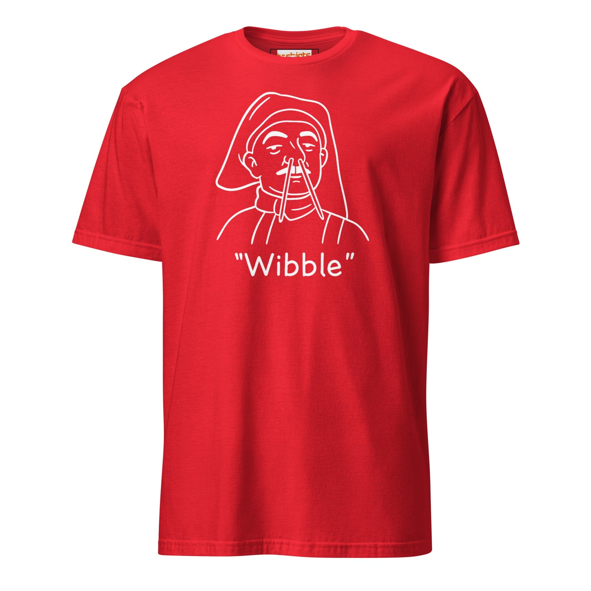 "Wibble" T-Shirt | TV Comedy T-Shirt - Red - T-Shirts Online
