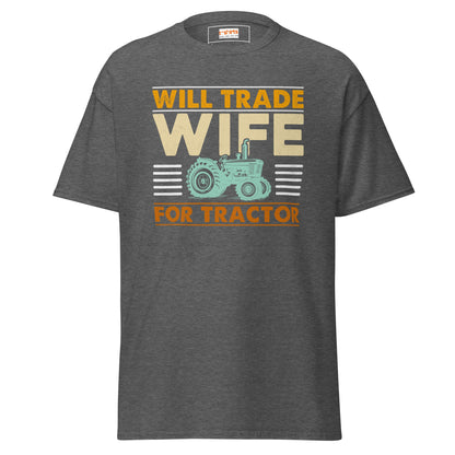 Wife Swap | Farmer T-Shirt - Dark Heather - T-Shirts Online