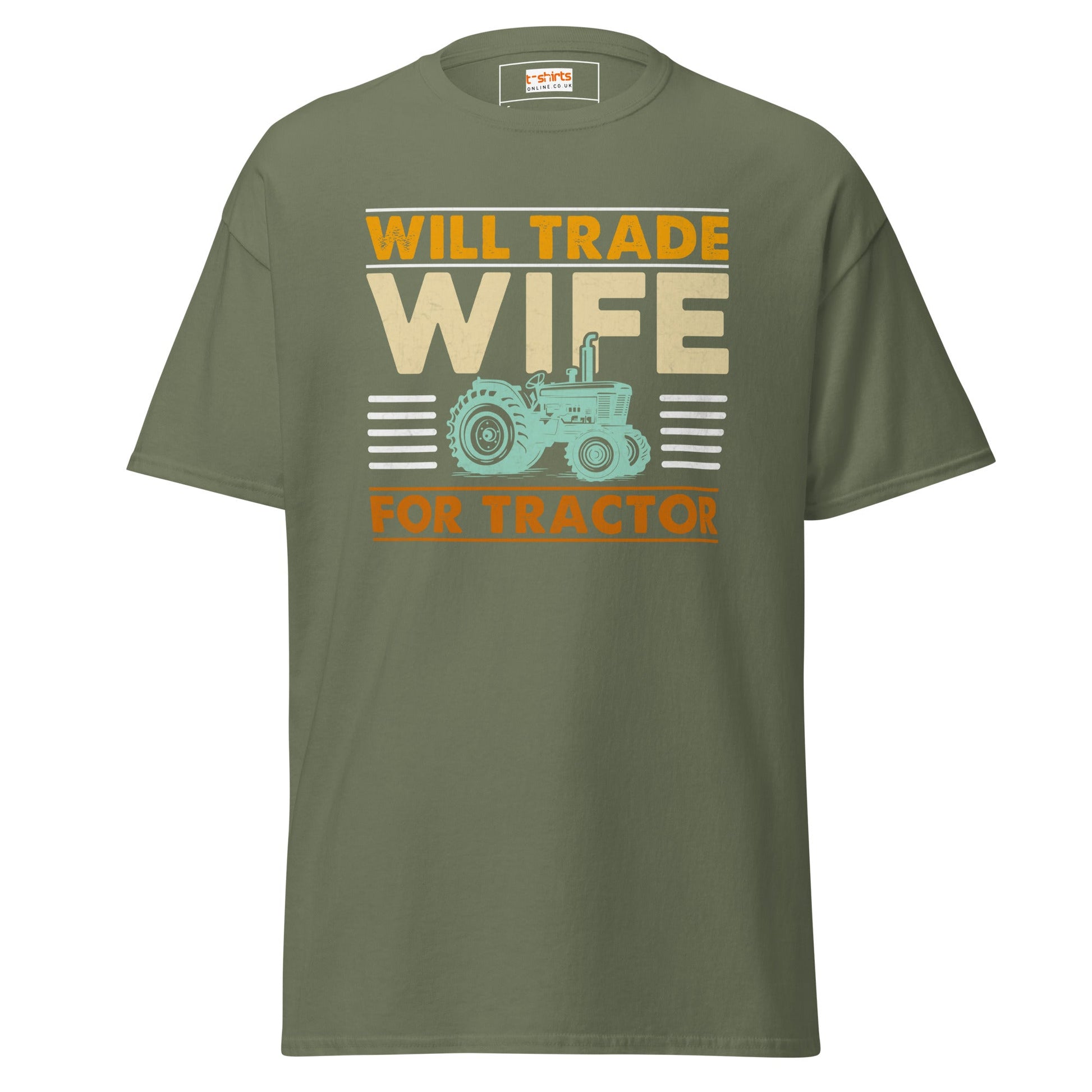 Wife Swap | Farmer T-Shirt - Military Green - T-Shirts Online