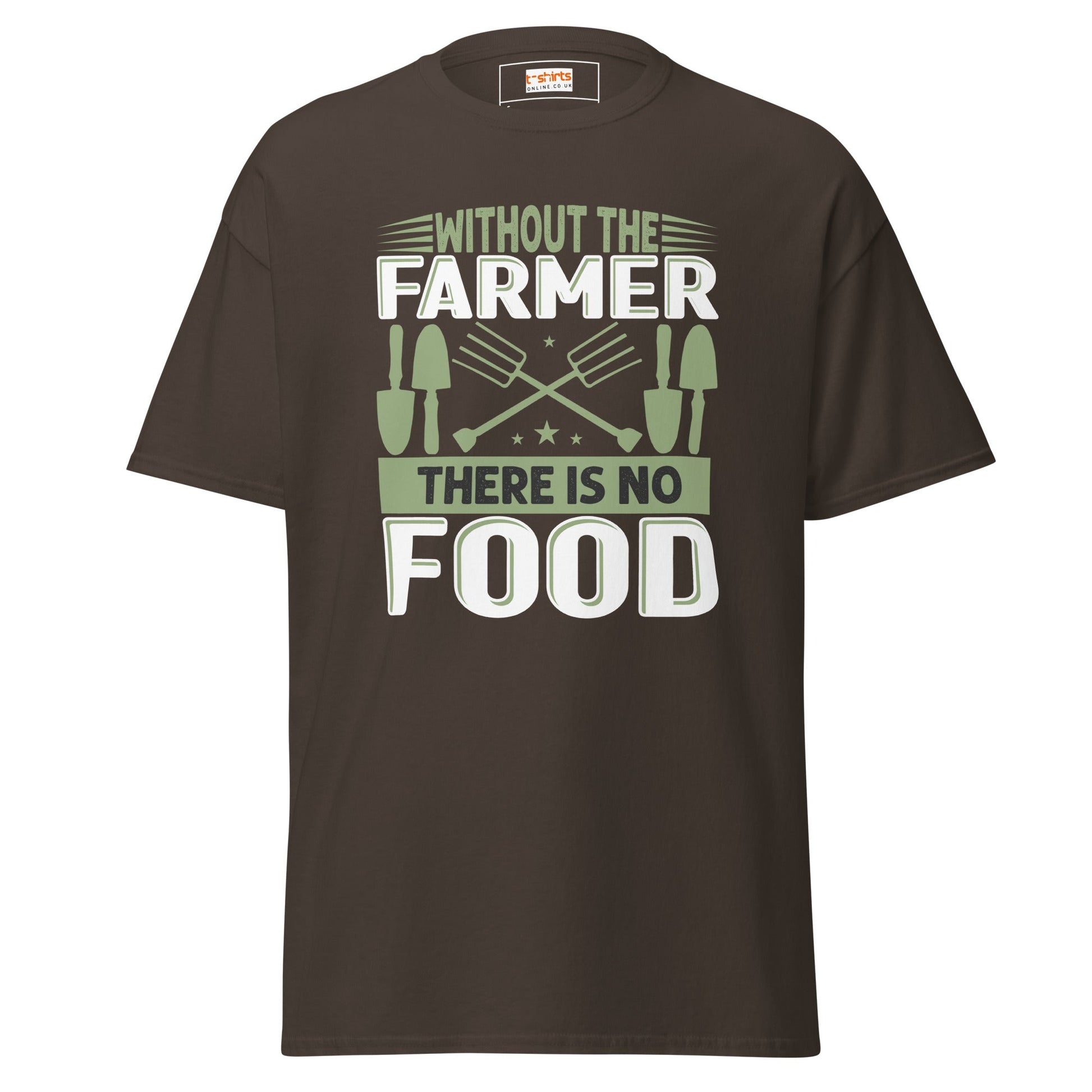 Without Farmers | Farmer T-Shirt - Dark Chocolate - T-Shirts Online