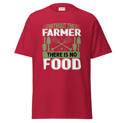 Without Farmers | Farmer T-Shirt - Cardinal - T-Shirts Online