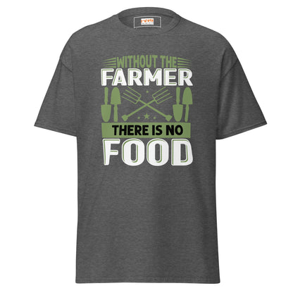 Without Farmers | Farmer T-Shirt - Dark Heather - T-Shirts Online