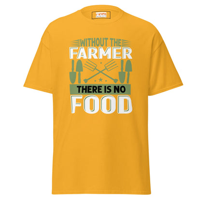 Without Farmers | Farmer T-Shirt - Gold - T-Shirts Online