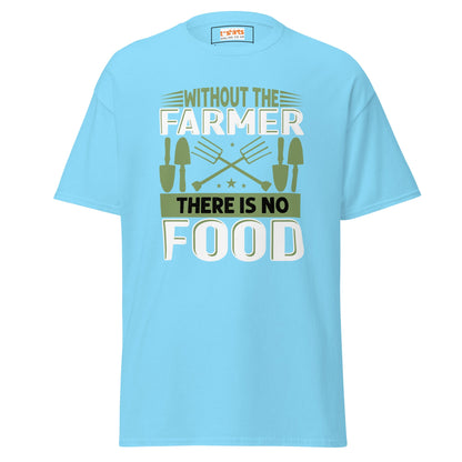Without Farmers | Farmer T-Shirt - Sky - T-Shirts Online