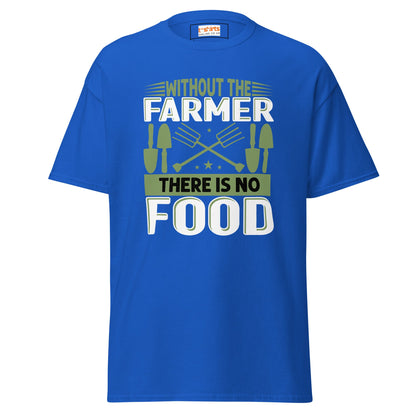 Without Farmers | Farmer T-Shirt - Royal - T-Shirts Online