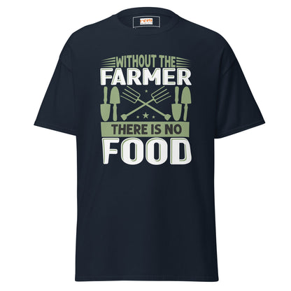 Without Farmers | Farmer T-Shirt - Navy - T-Shirts Online
