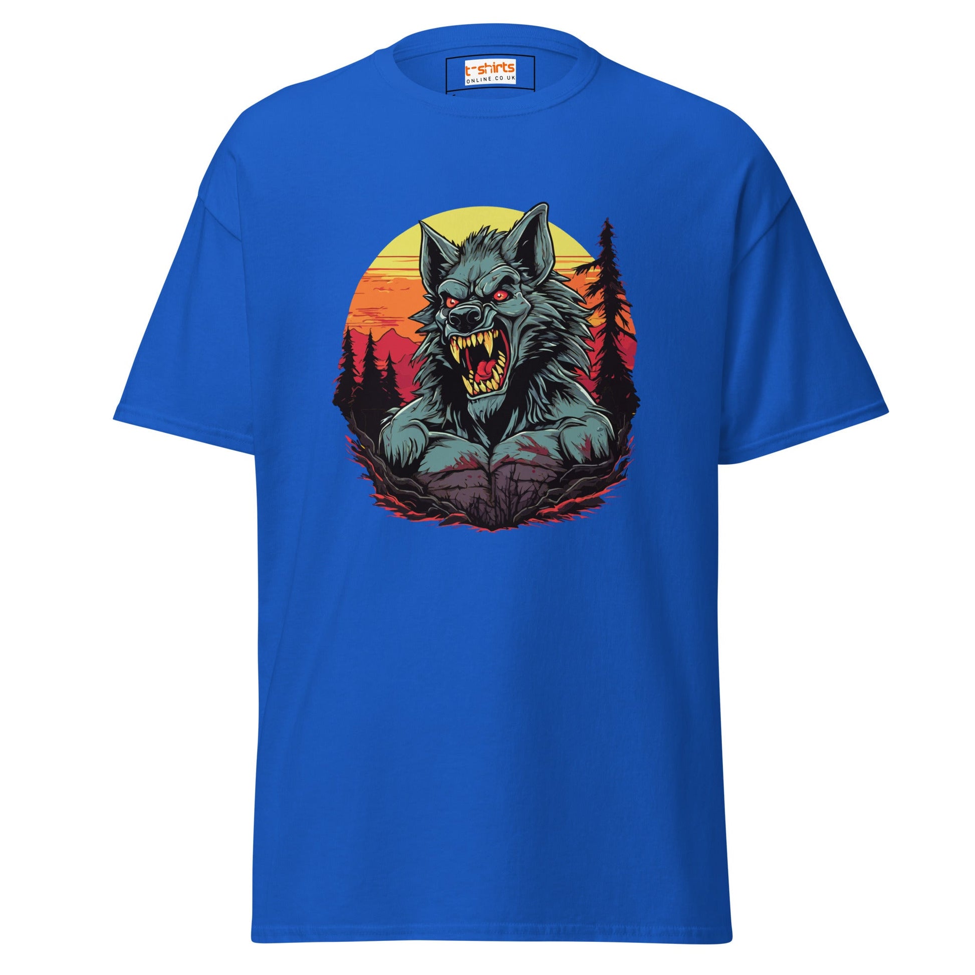 Wolfman | Horror T-Shirt - Royal - T-Shirts Online