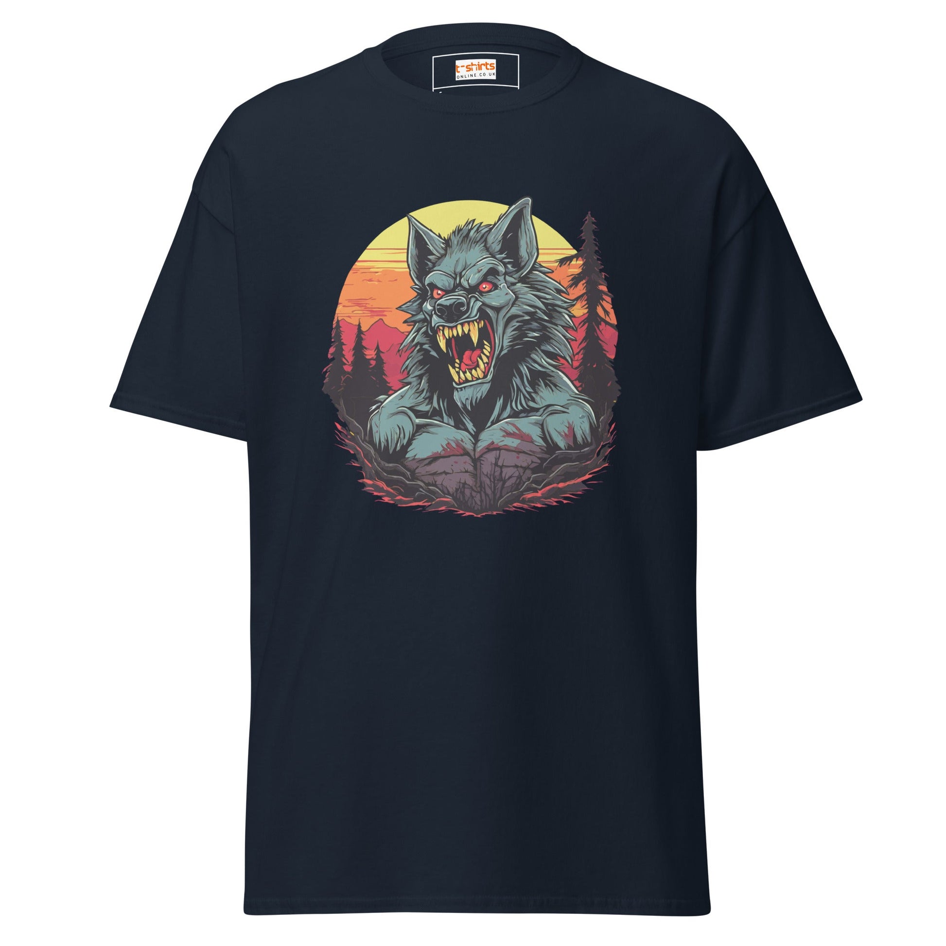 Wolfman | Horror T-Shirt - Navy - T-Shirts Online