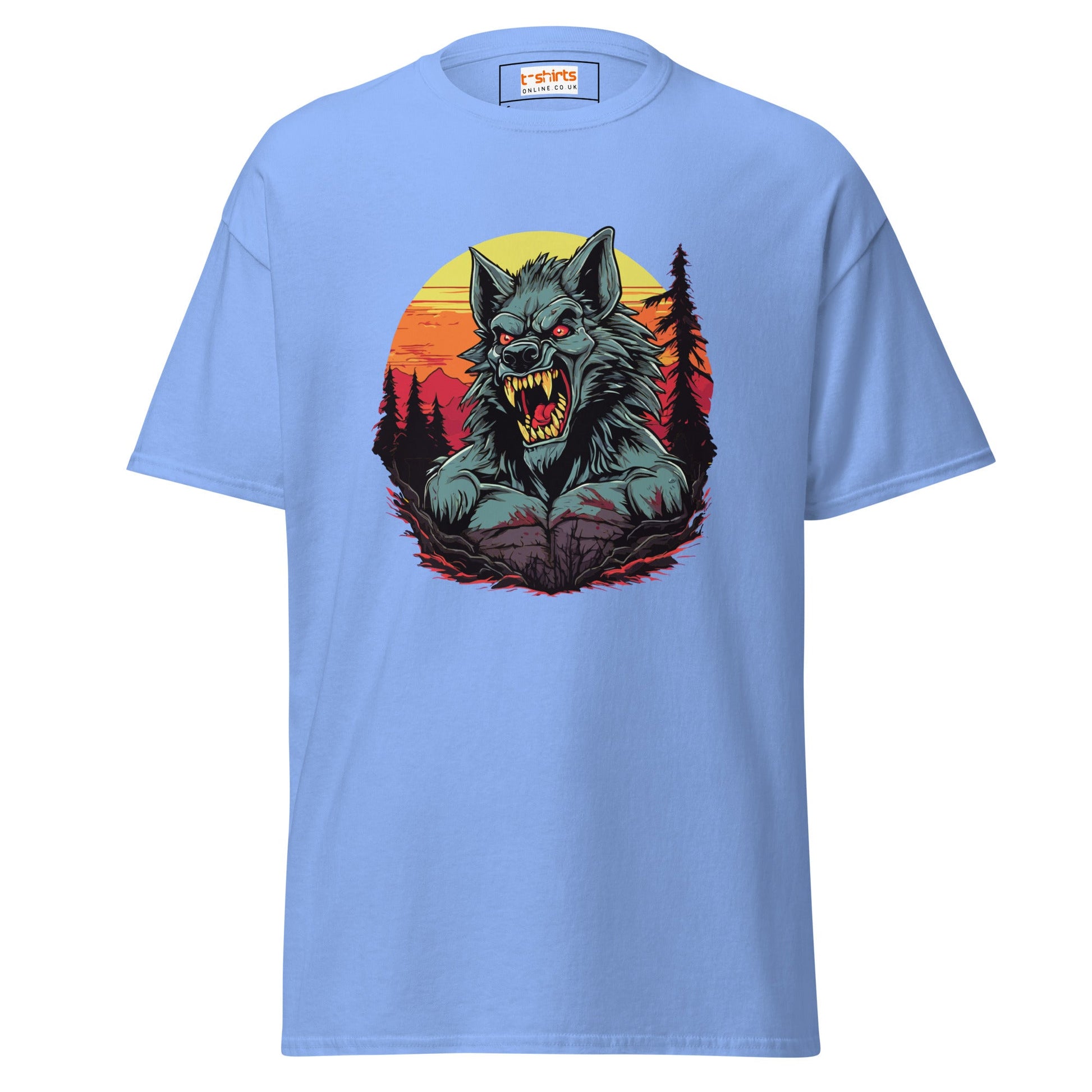 Wolfman | Horror T-Shirt - Carolina Blue - T-Shirts Online