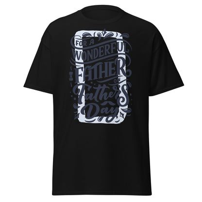 Wonderful Father T-Shirt | Father’s Day Gift Tee - Black - T-Shirts Online